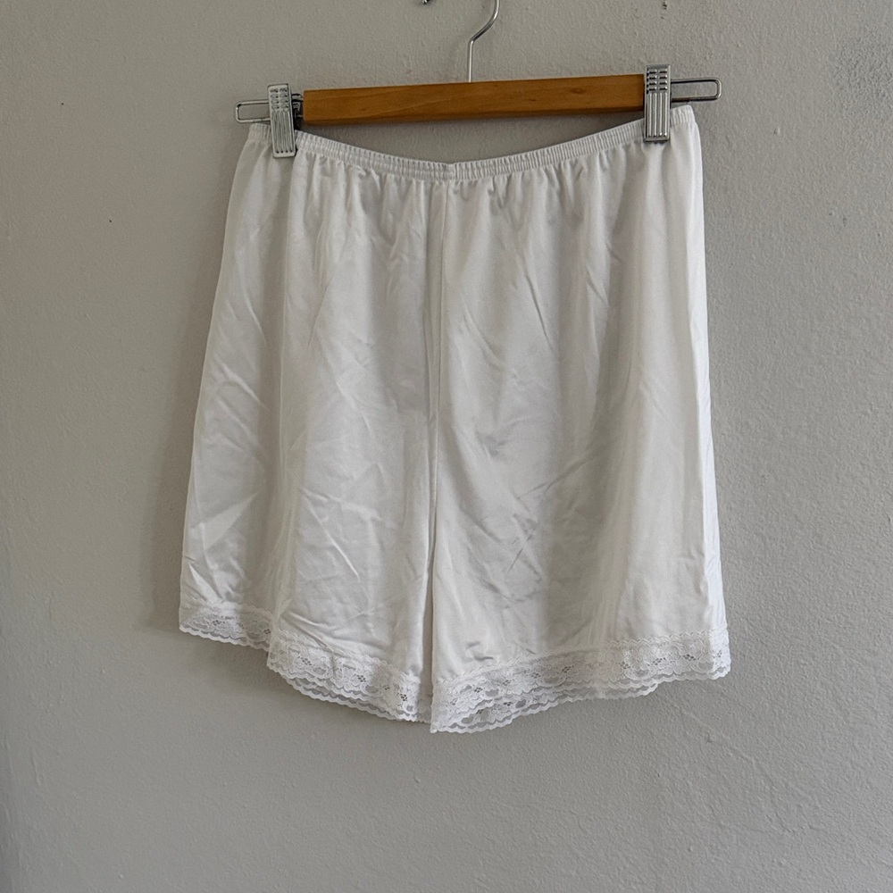 Vanity Fair Lace-Trim Half Slip Shorts